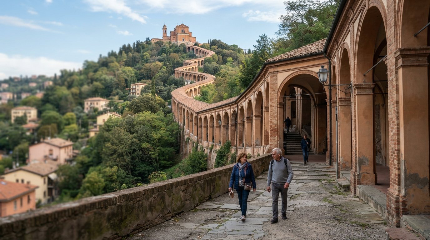 Saragozza, Bologna: the hill district where the porticoes begin